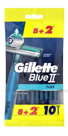 Gillette Blue II Plus C 8+2= 10 pcs/bag, 12 bags/master bag, 6 master bags/case