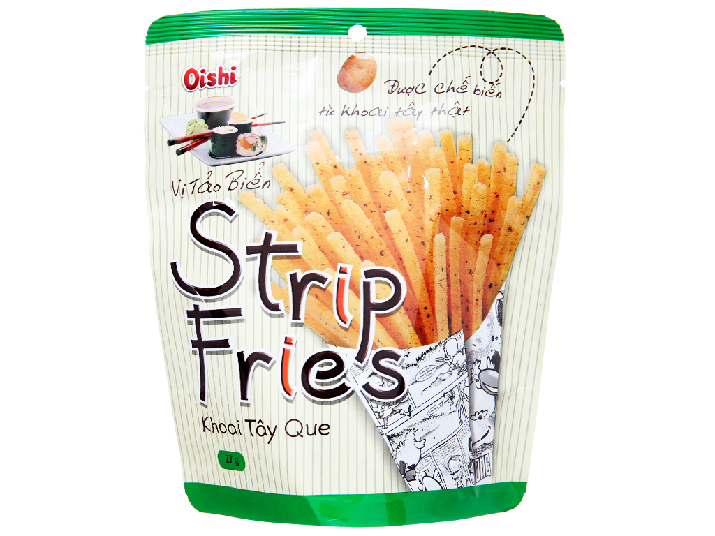 Oishi snack  Potato sticks flavor seaweed 27g