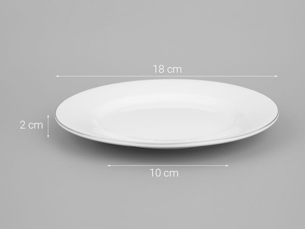 Porcelain Plate 12k Gold Border SMC-D07