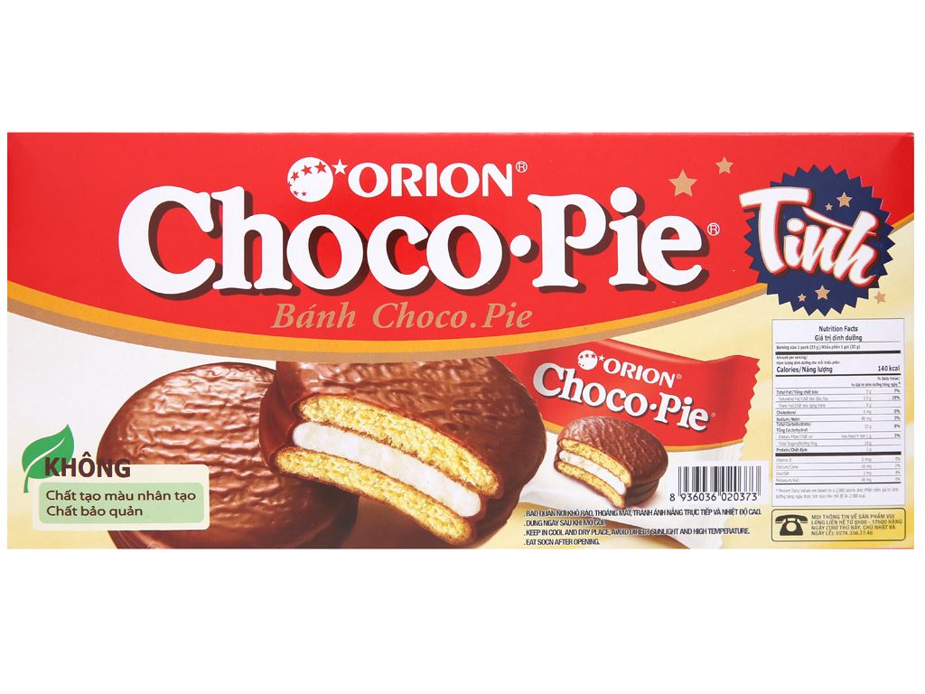Choco-pie cake box 198g (6 pieces)