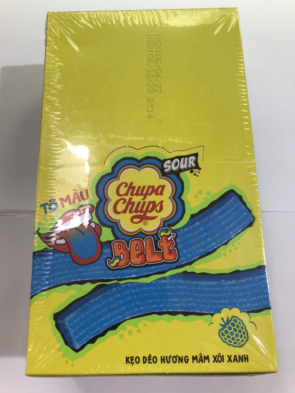 Chupa Chups Sour Belt painting - 48 Bars/Box, 16 Boxes/Case
