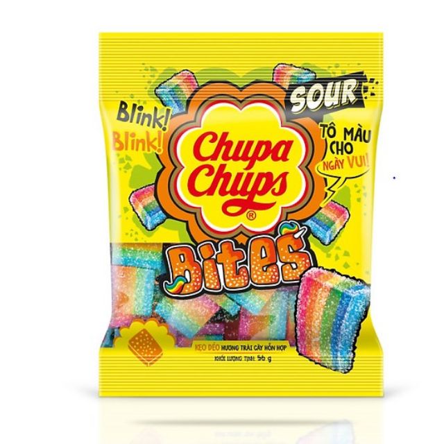 Chupa Chups Sour Bites - 24g/Pack - 16 Packs/Bag - 24 Bags/Case