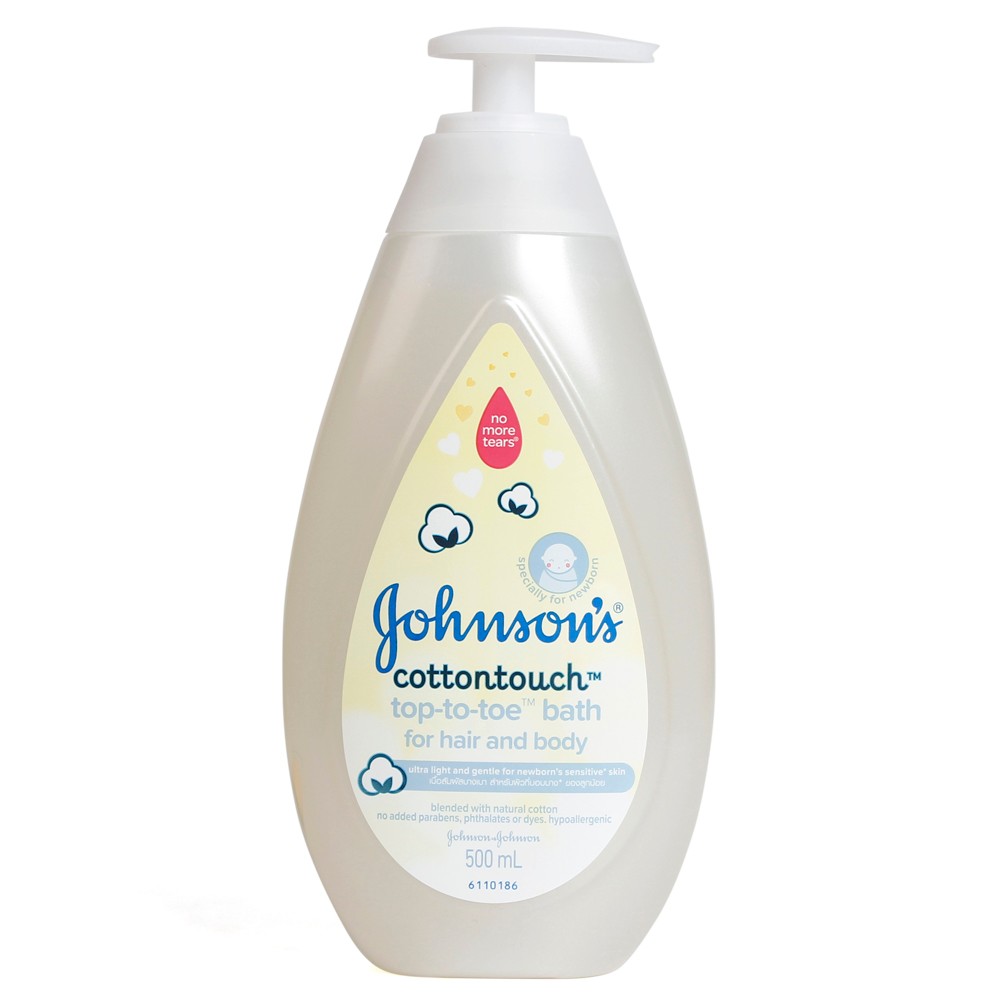 Jonhson's baby wash top to toe 500ml - For sensitive skin